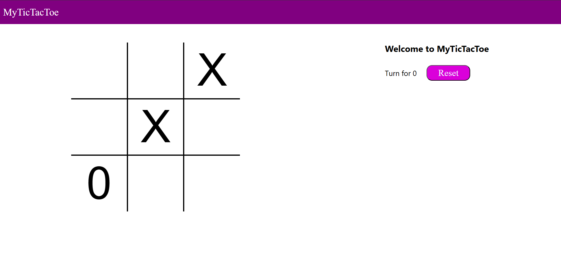 Tic Tac Toe Game