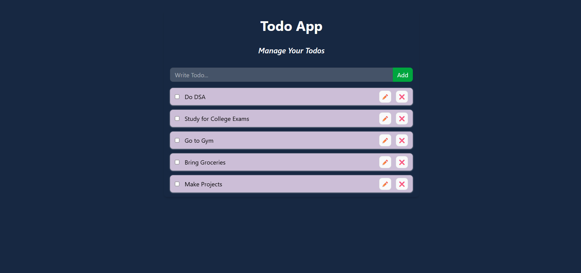 Todo App